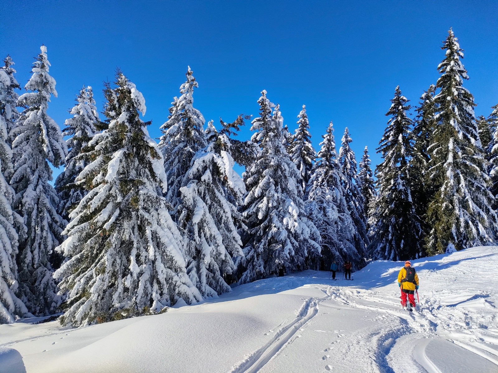 On retrouve la descente vers le parking