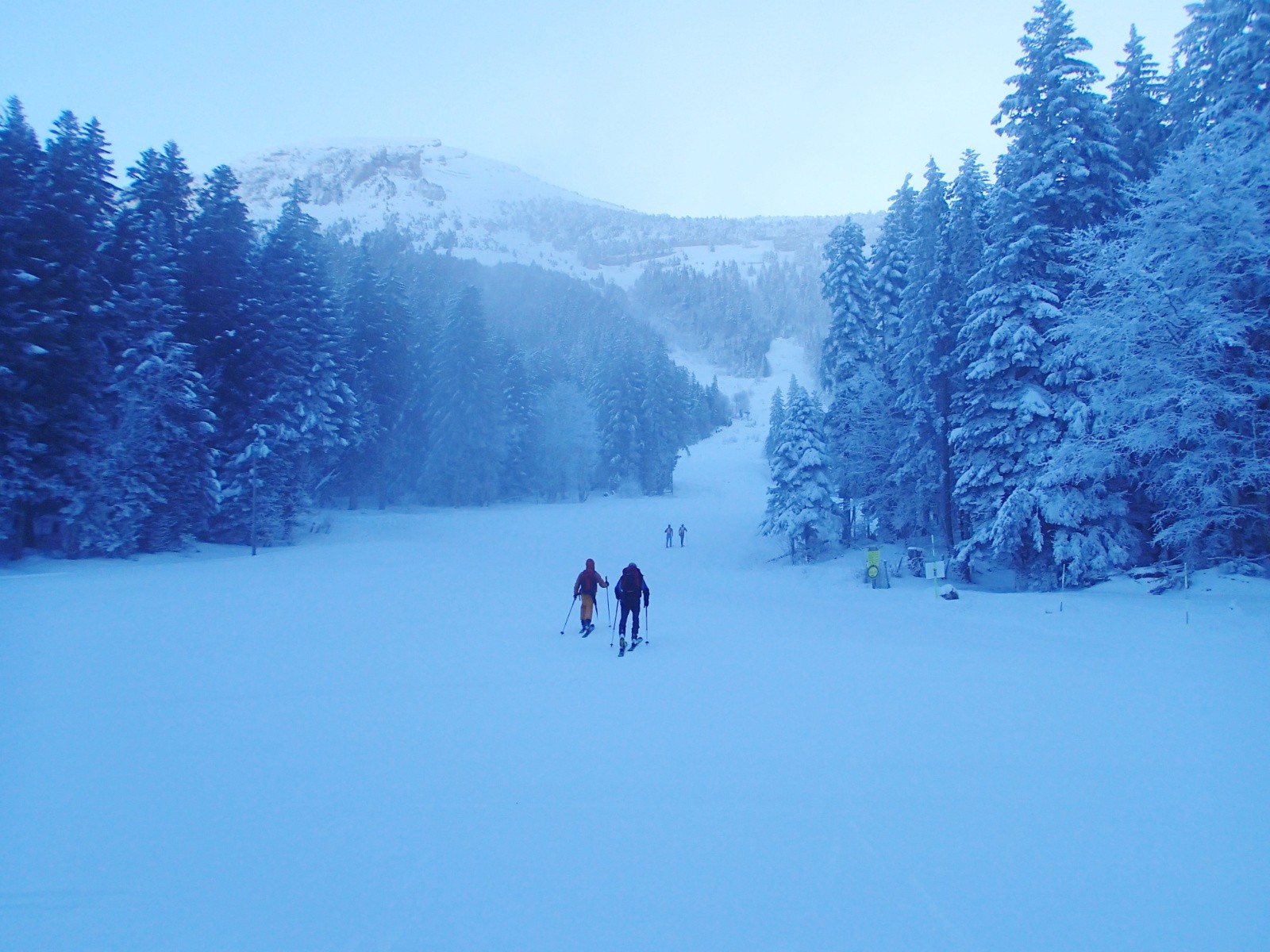 Départ un peu brumeux...
