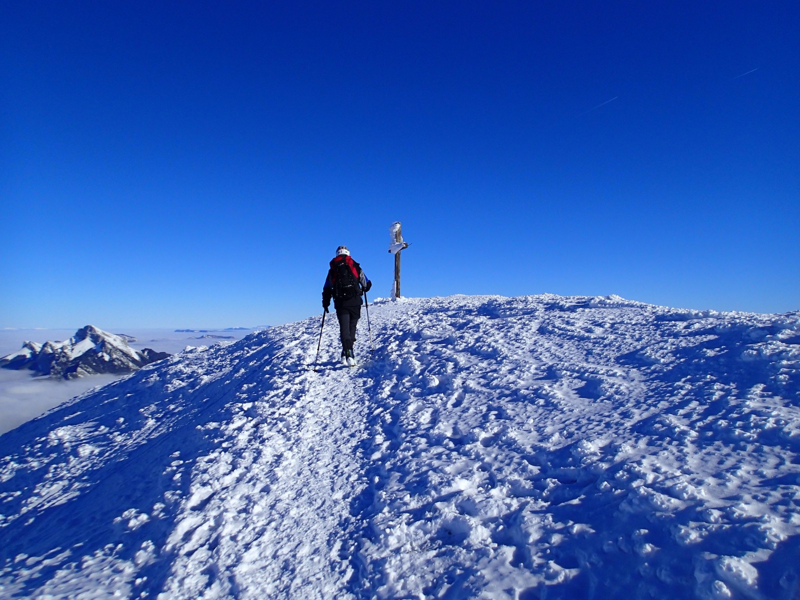 Direction la Croix pour les photos...