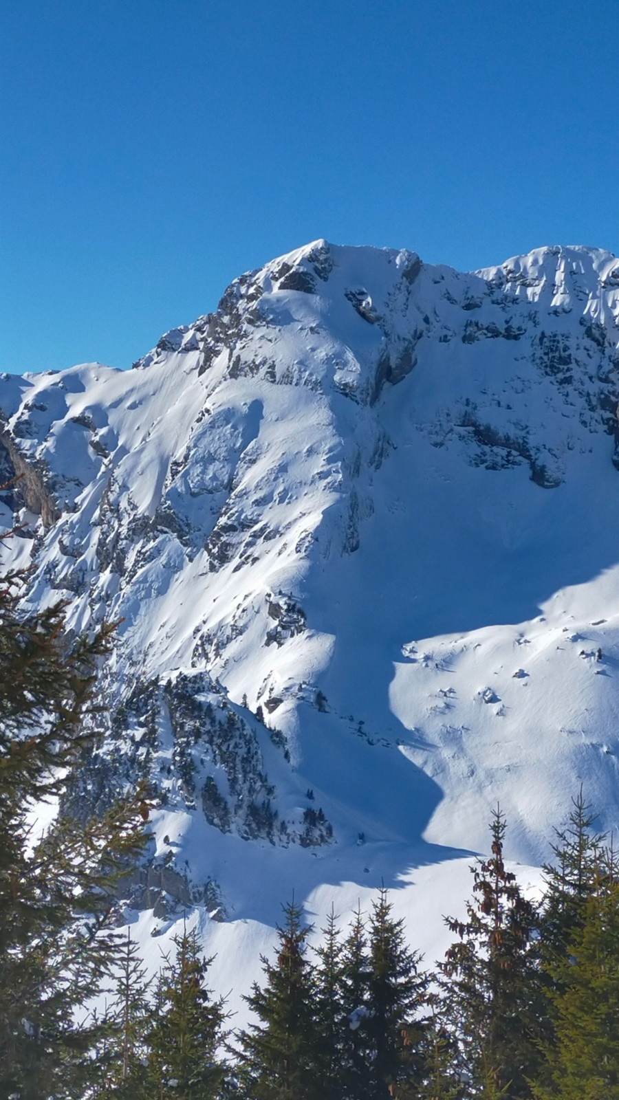 #9 Trace d Trace d'un skieur sur l'épaule de l'Arcalod versant E !