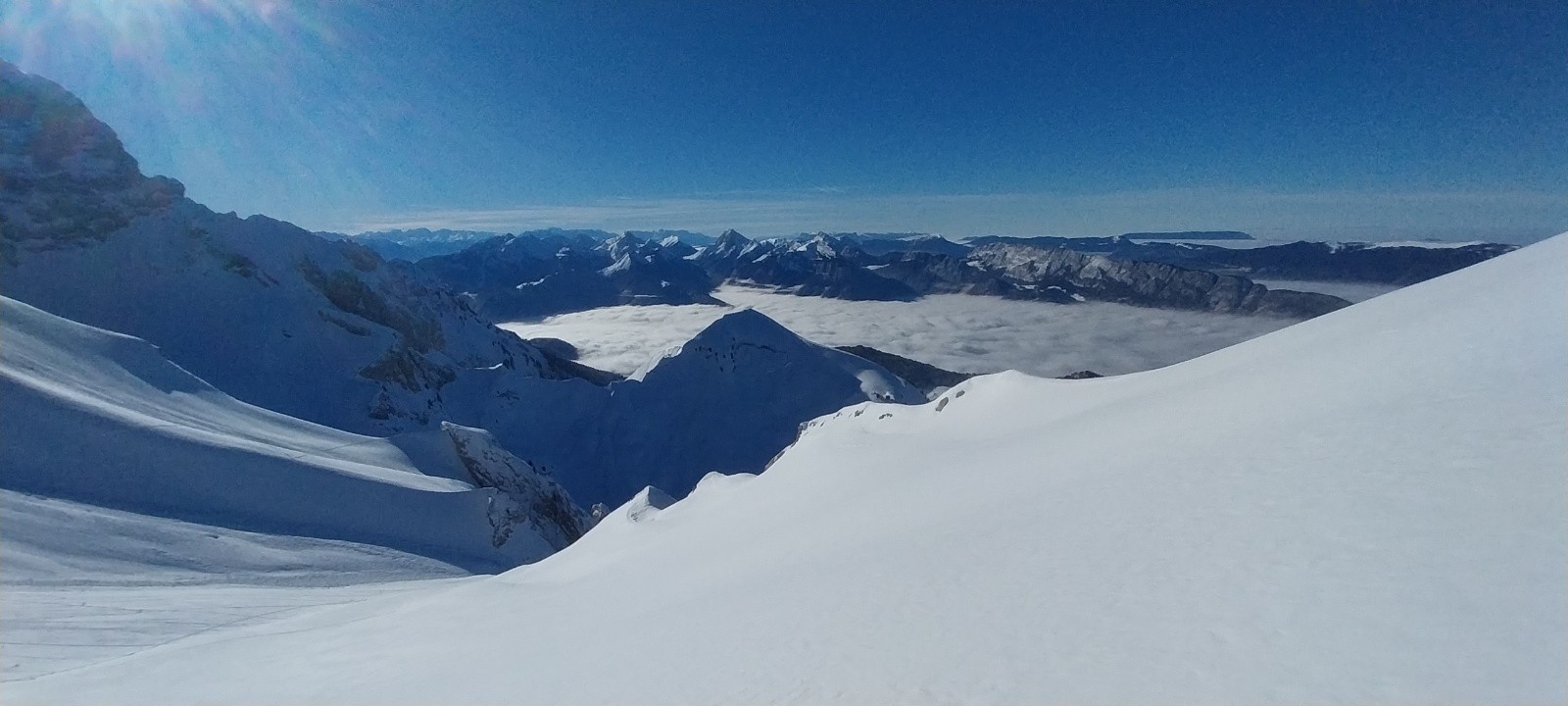 Côté Sud, de belles lignes de pente...