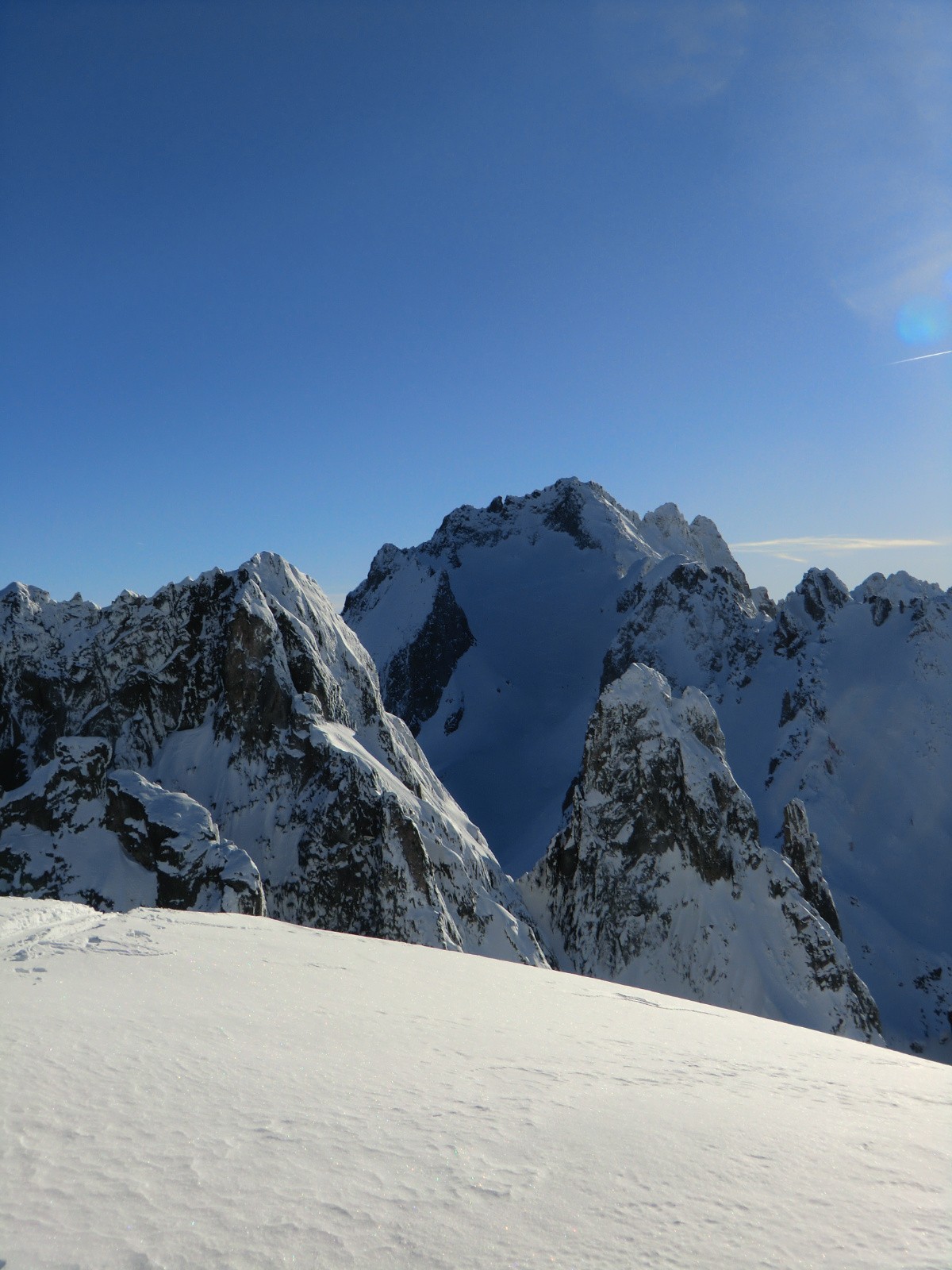 Le pic de la Lauzière depuis la pointe de la Balme