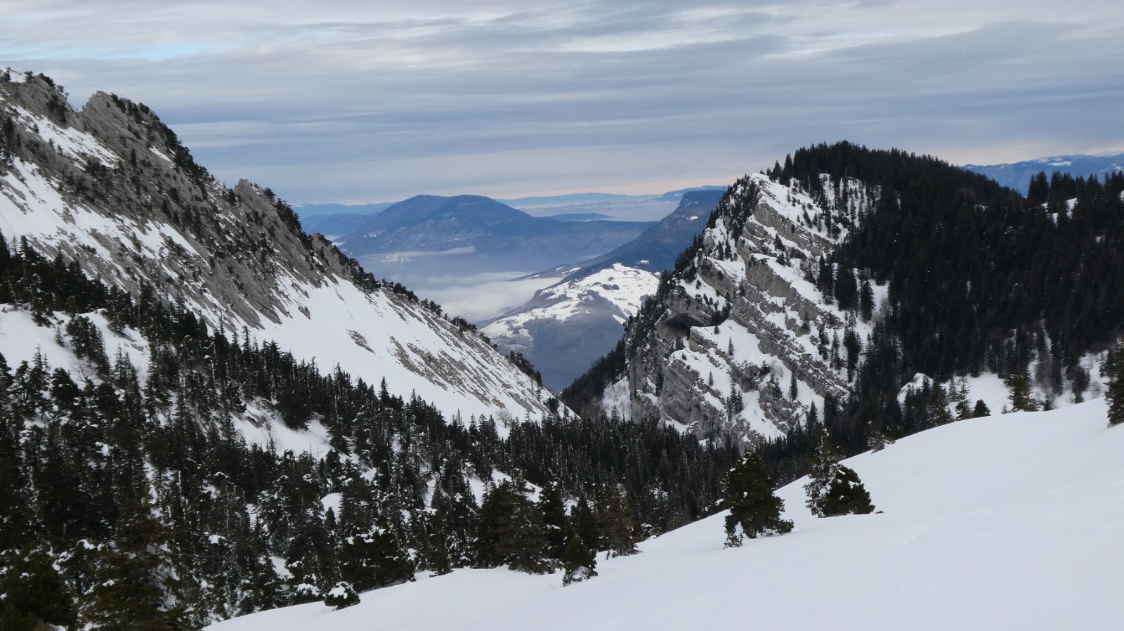 dans le V, le Cul de Lampe 