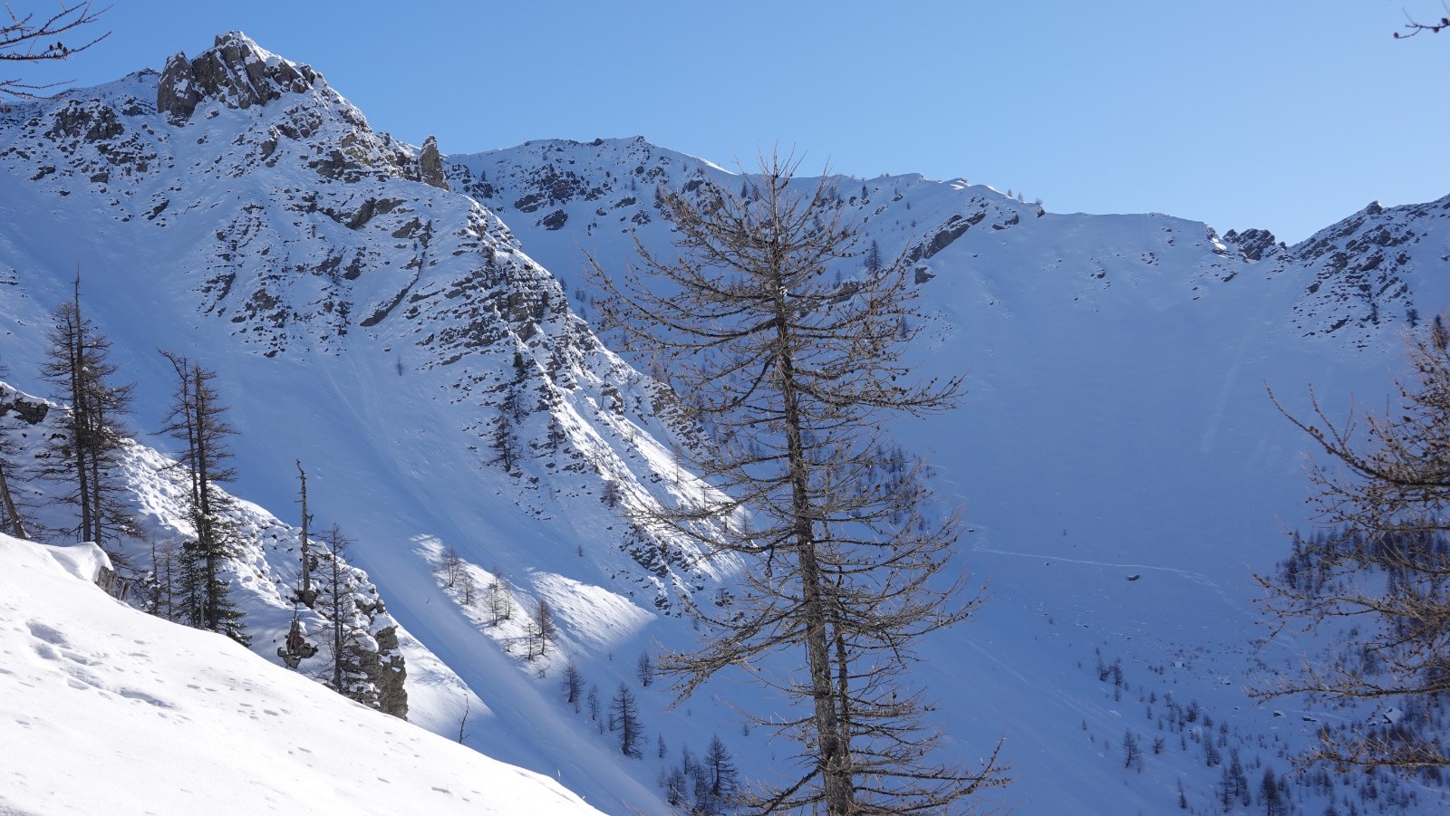La Combe de la Seti avec nos traces