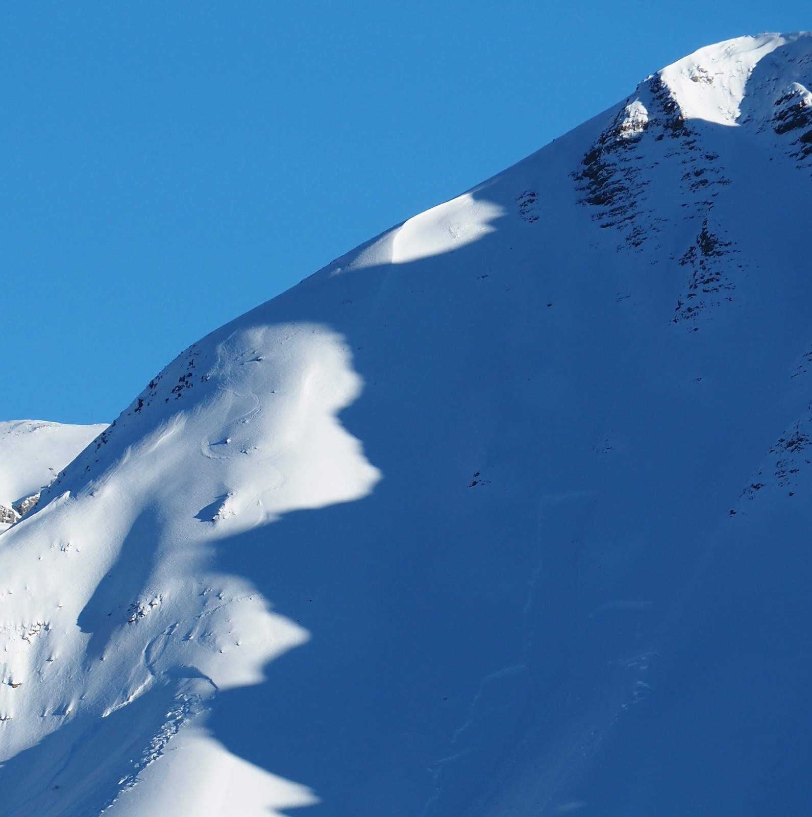 Trace encore visible quelques jours plus tard