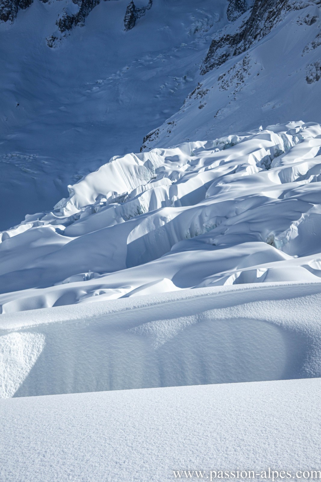 chute de séracs du Géant