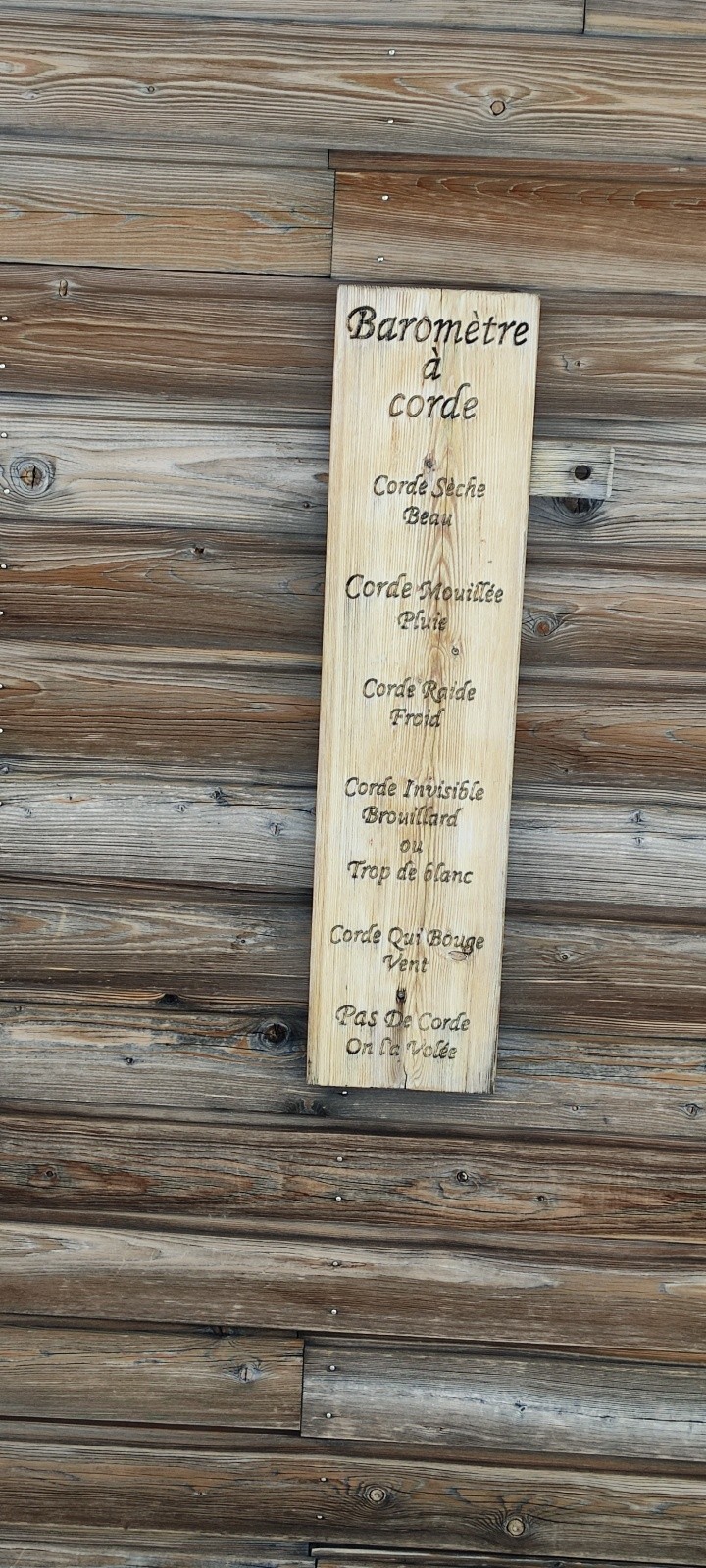 Refuge Presset: Barometre extérieur,&nbsp; Visiblement la corde a été volée