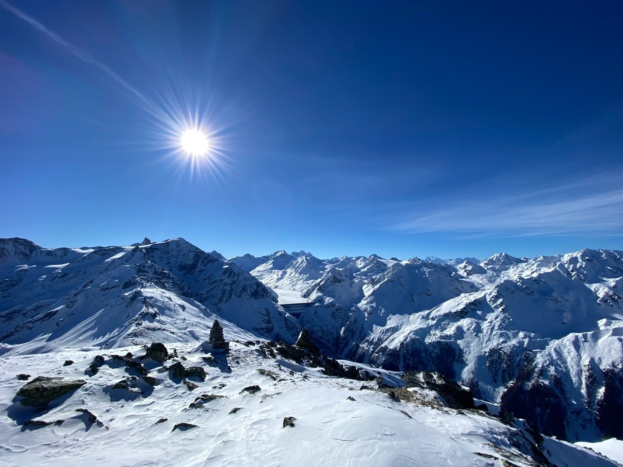 #8 Dixence, Grand Combin et Mont Blanc Dixence, Grand Combin et Mont Blanc