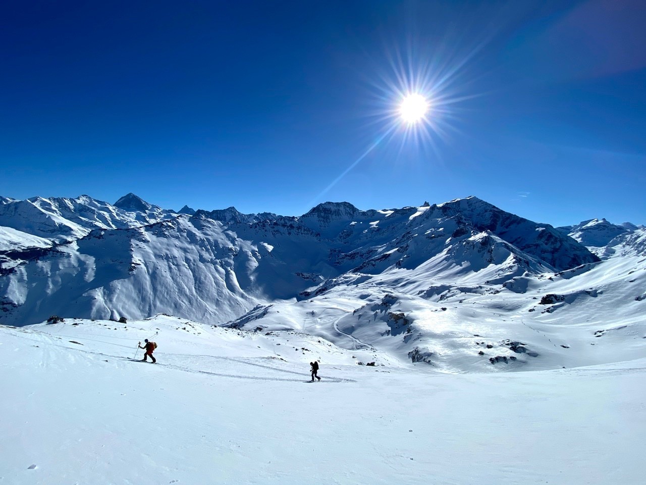 #4 Arrivée au sommet, face à Dent Blanche Arrivée au sommet, face à Dent Blanche