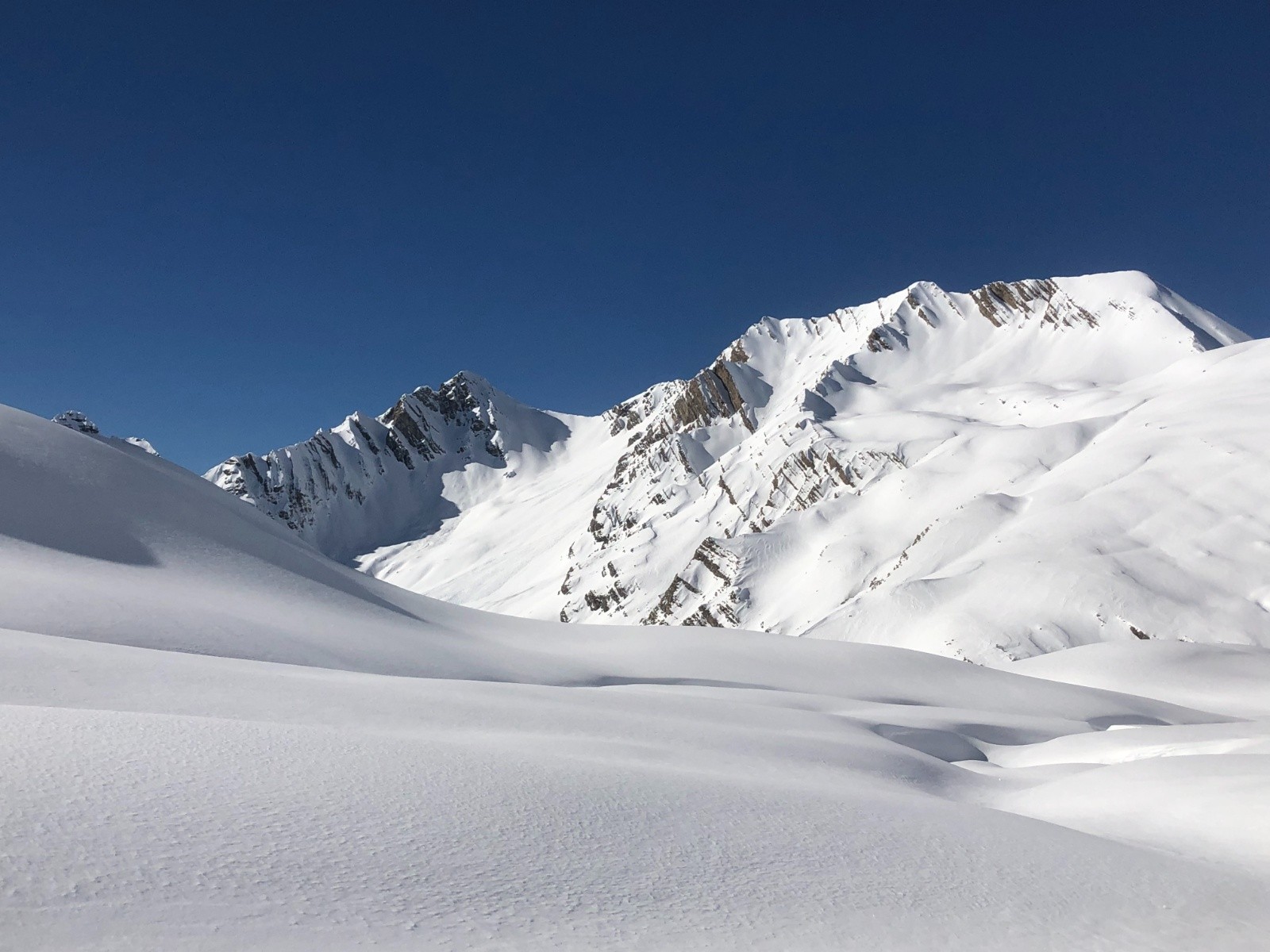 Pointe de la Serre bien enneigée