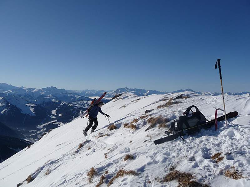 Pte de Nantaux : Arrivée tranquille au sommet de Nantaux