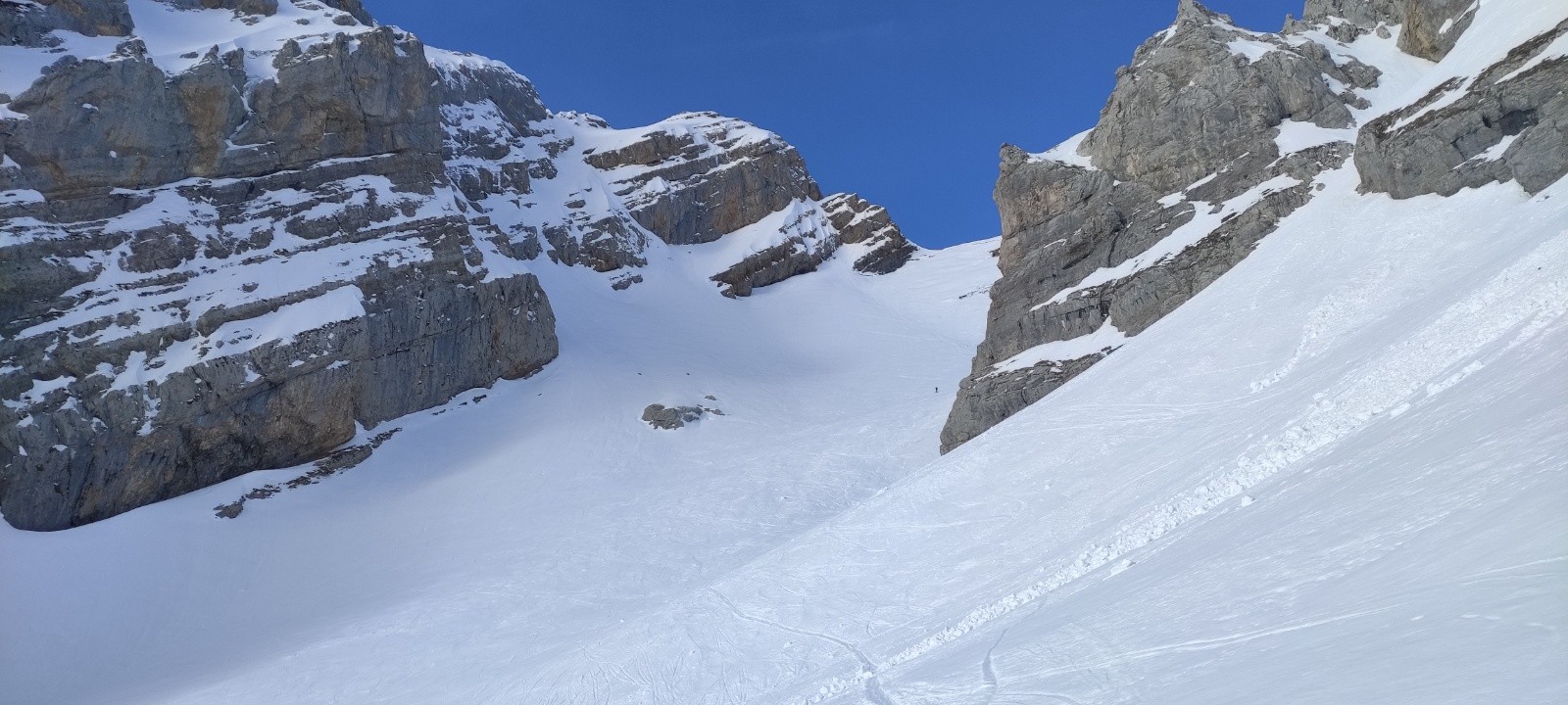 &nbsp;vue pente terminale col du Rasoir
