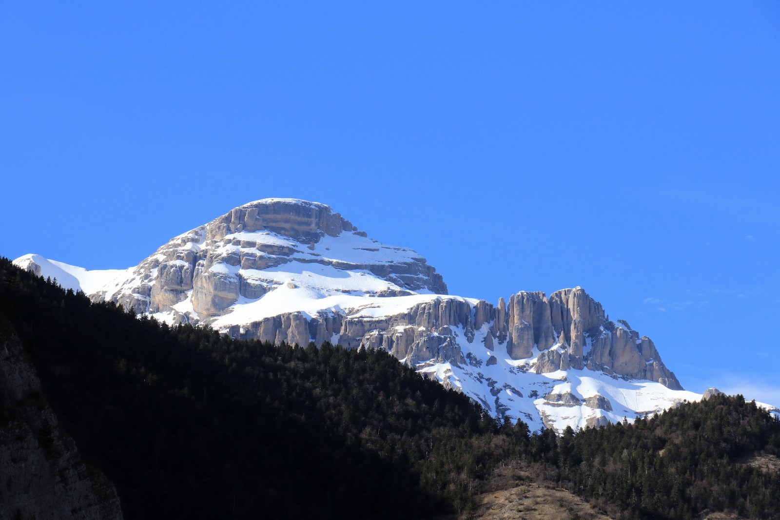 Obiou depuis le défilé de la Souloise