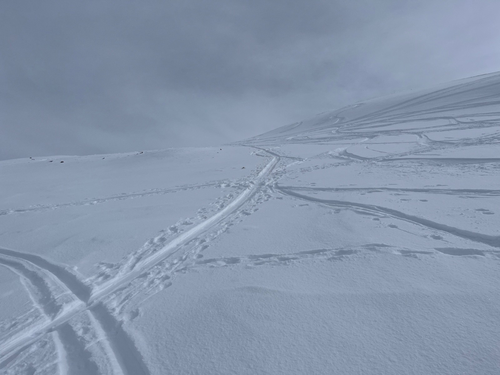 &nbsp;Autour de 20 degrés de pente ici…