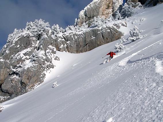 sous les paravalanches : c'est bien bon mais faut rester léger !

photo LTA