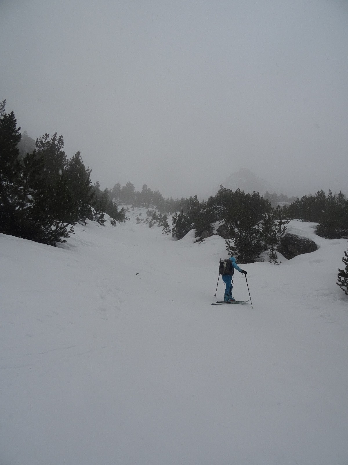 Remontée de la combe du Lasseron