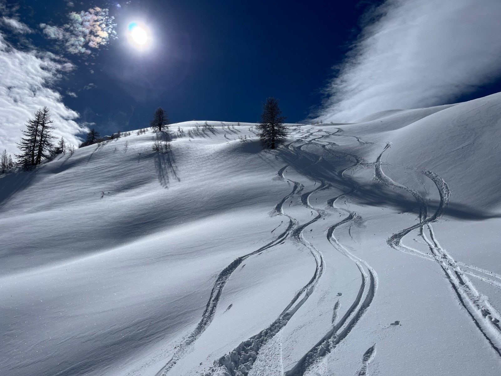 &nbsp;Début de descente vers le ravin du Jeu de la Paume