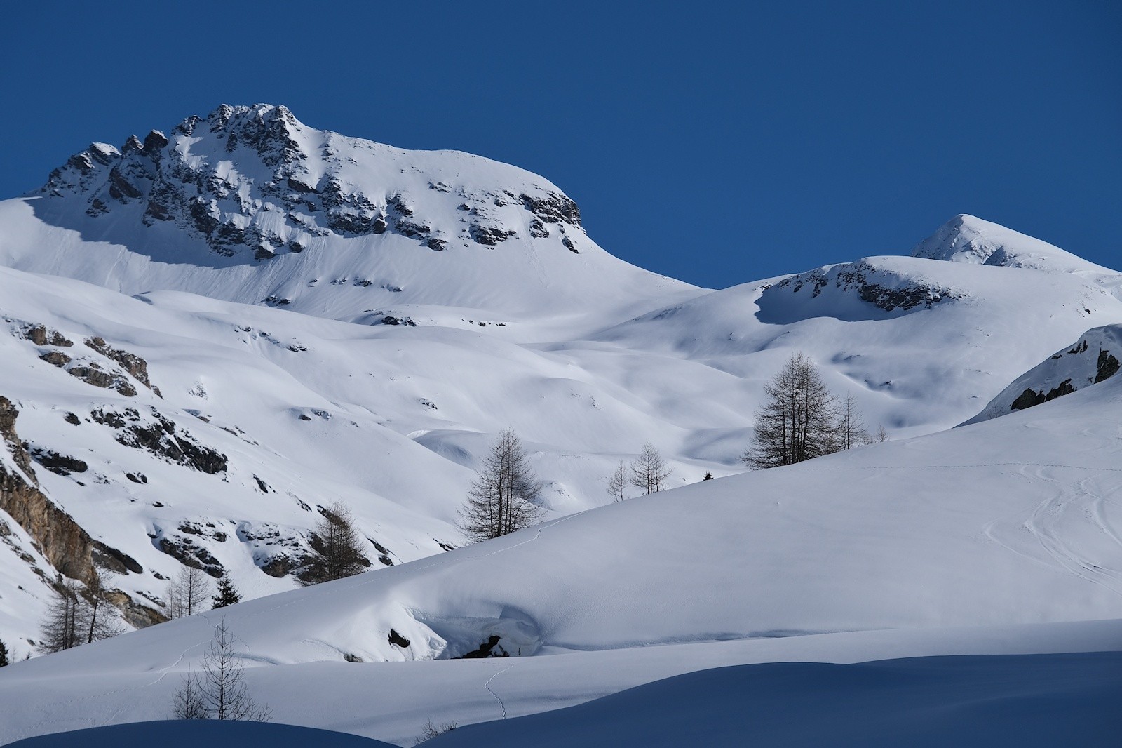 #3 Le retour au soleil, avec en toile de fond l Le retour au soleil, avec en toile de fond l'Aiguille de l'Argentière et Rocheboc.