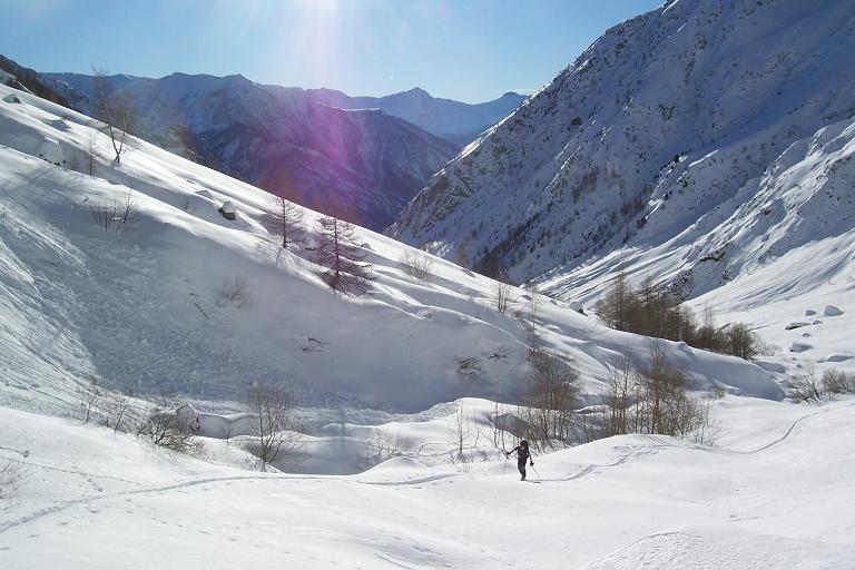 Val Estreche : montée débonnaire du Val D'estreche