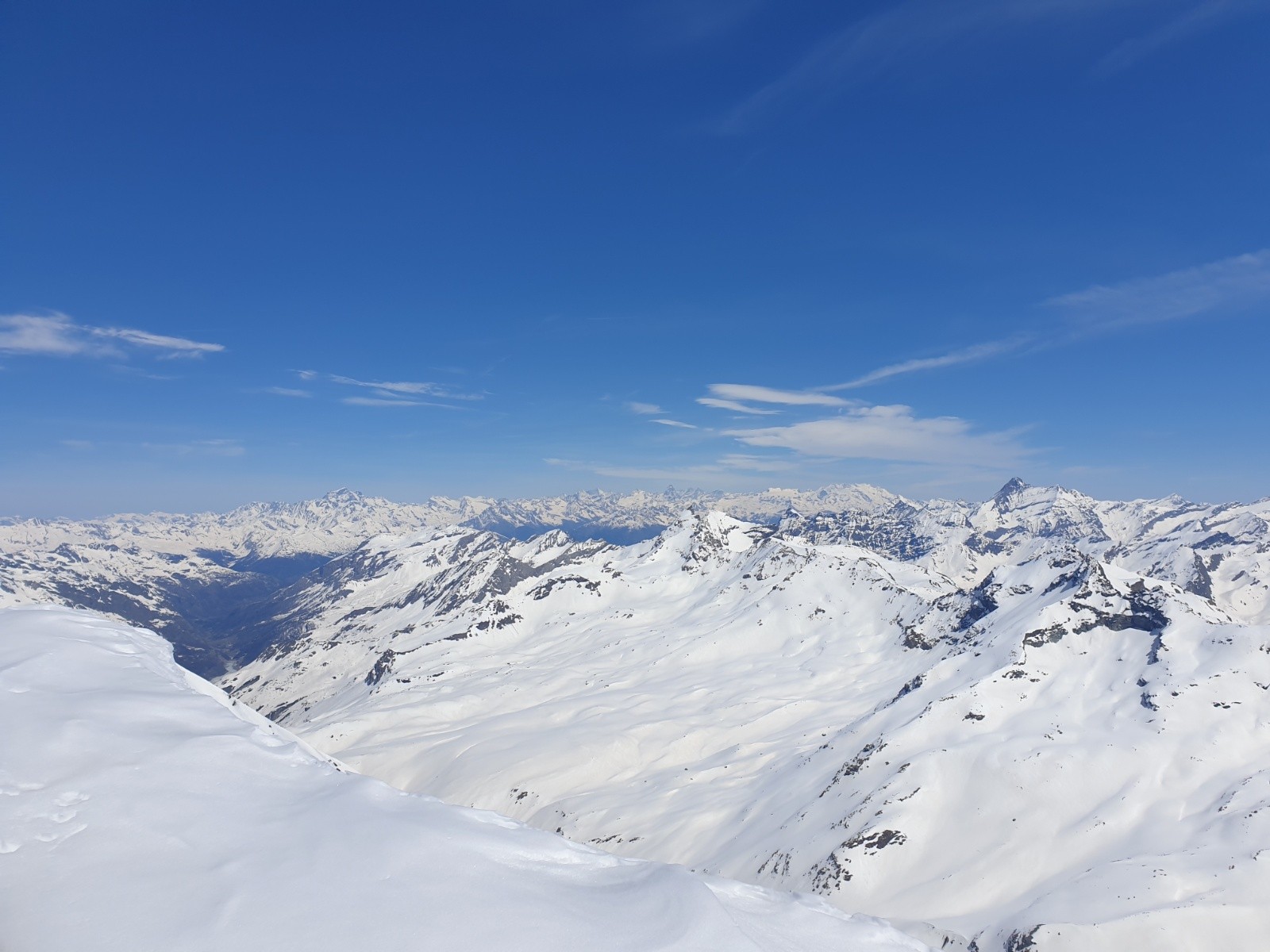 Grand Combin, Dent Blanche, Weisshorn, Cervin ...&nbsp;