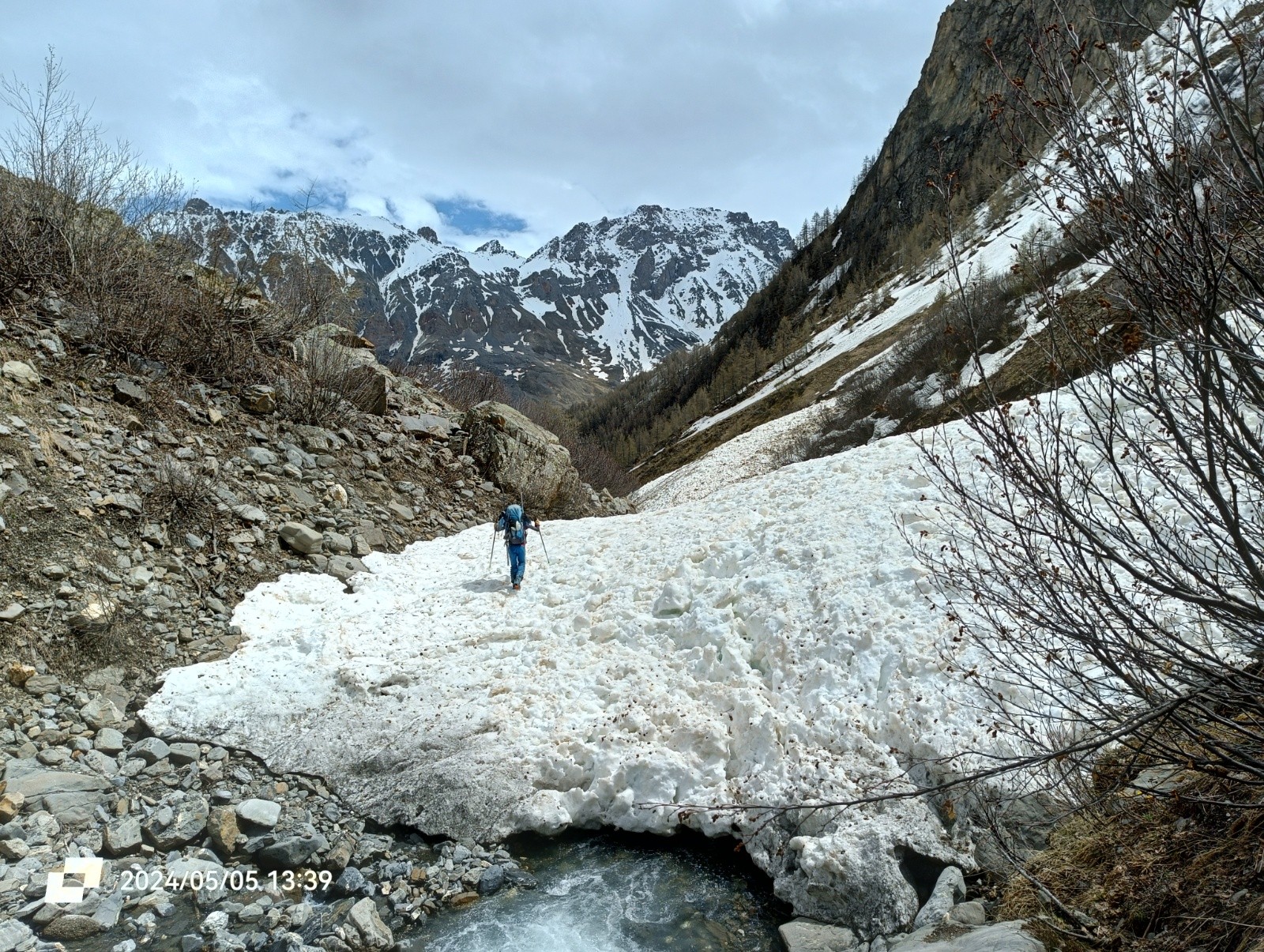 Fin du ski vers 1900m.&nbsp;&nbsp;