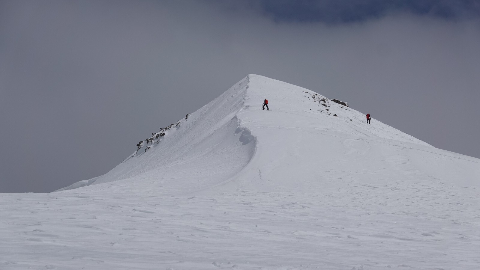 En arrivant au sommet de la Cime de Pelousette