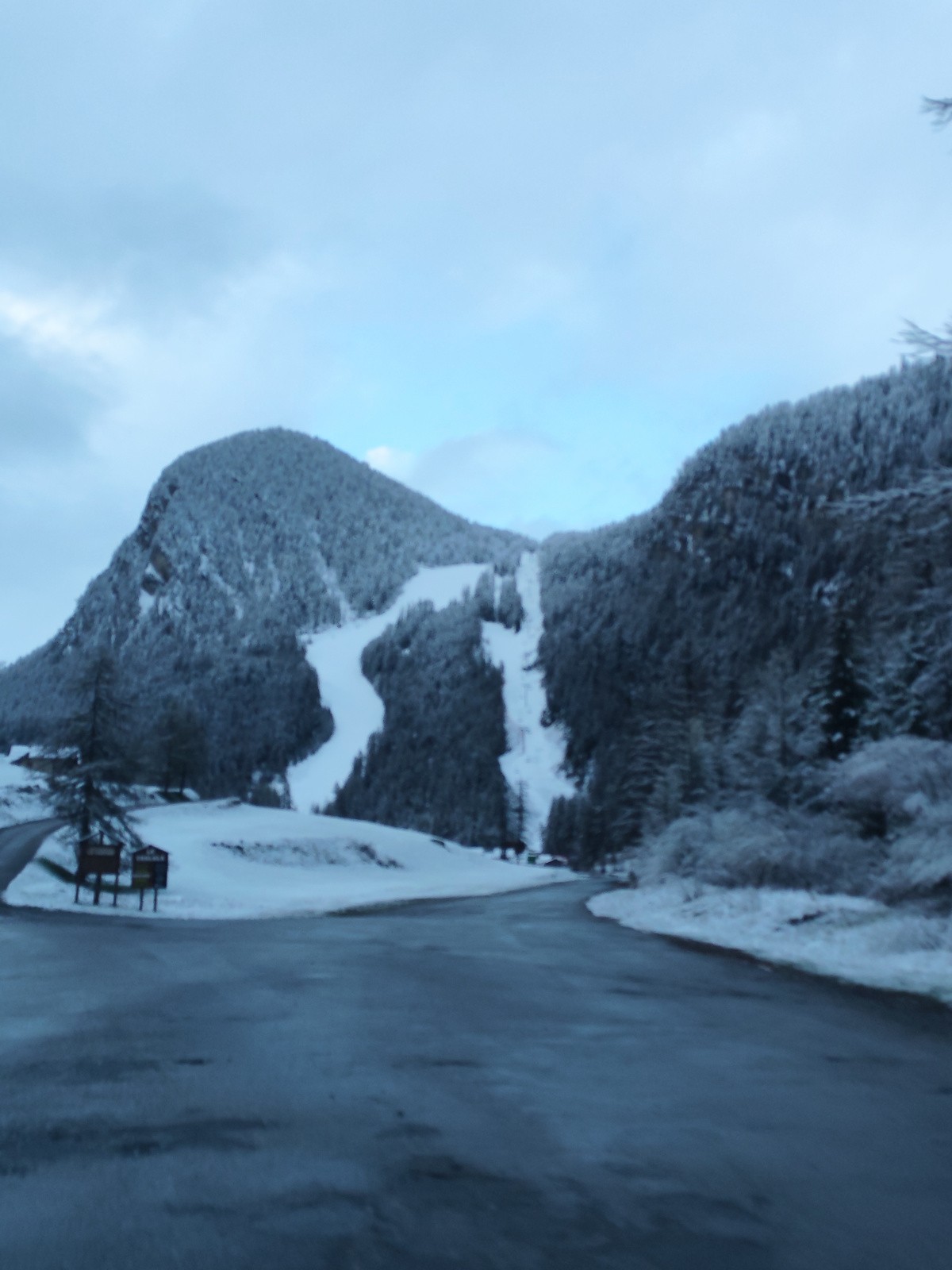 C'est presque l'hiver en arrivant