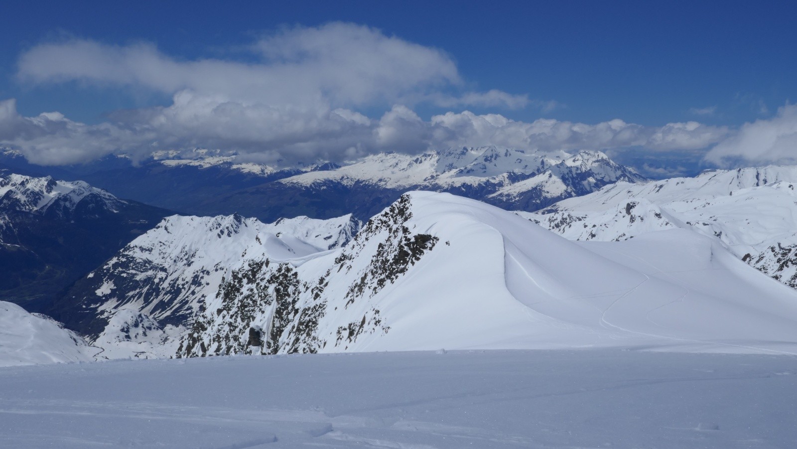 &nbsp;Vue vers le col