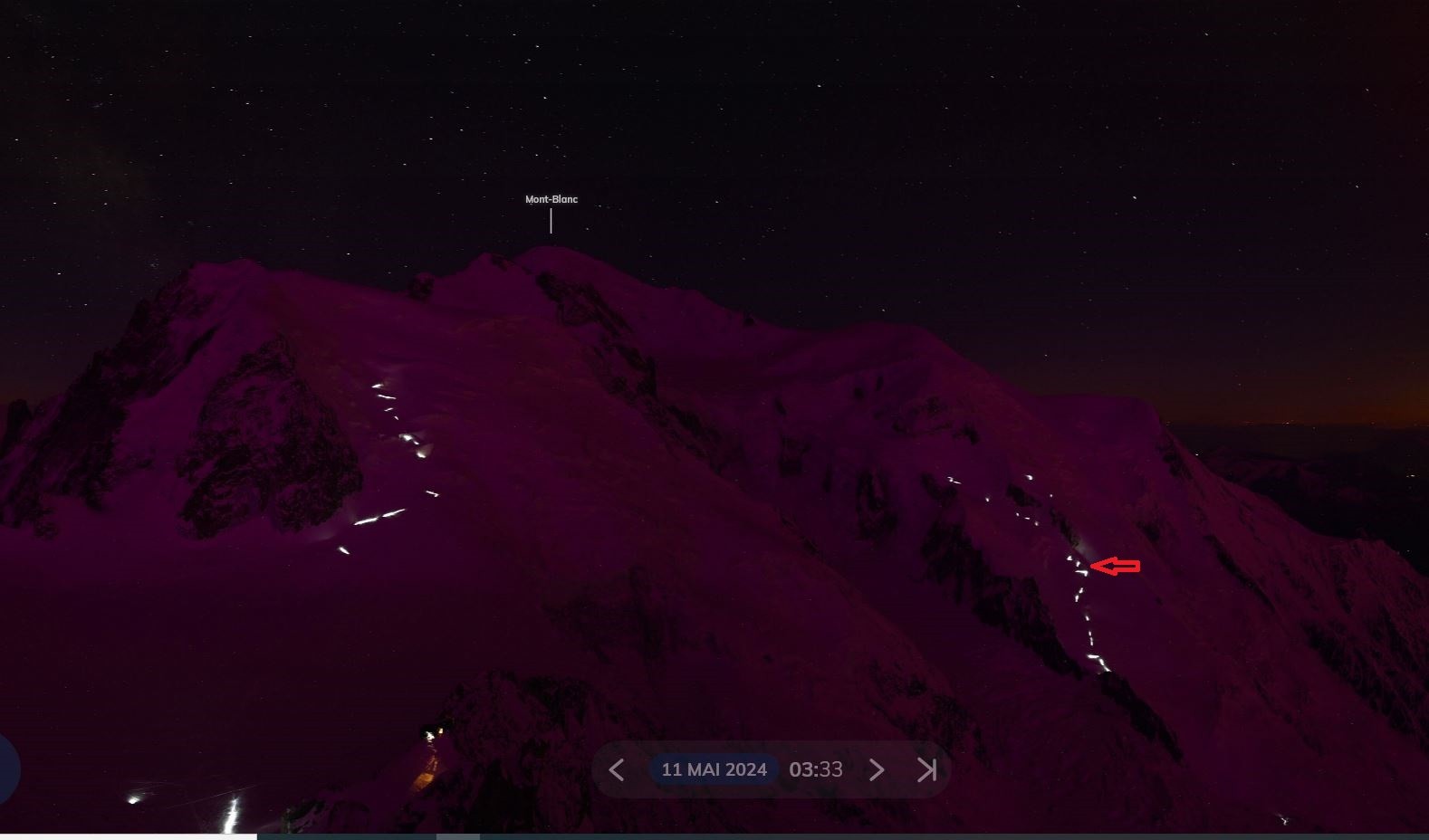 Nous sommes là avec une luminosité boréale.