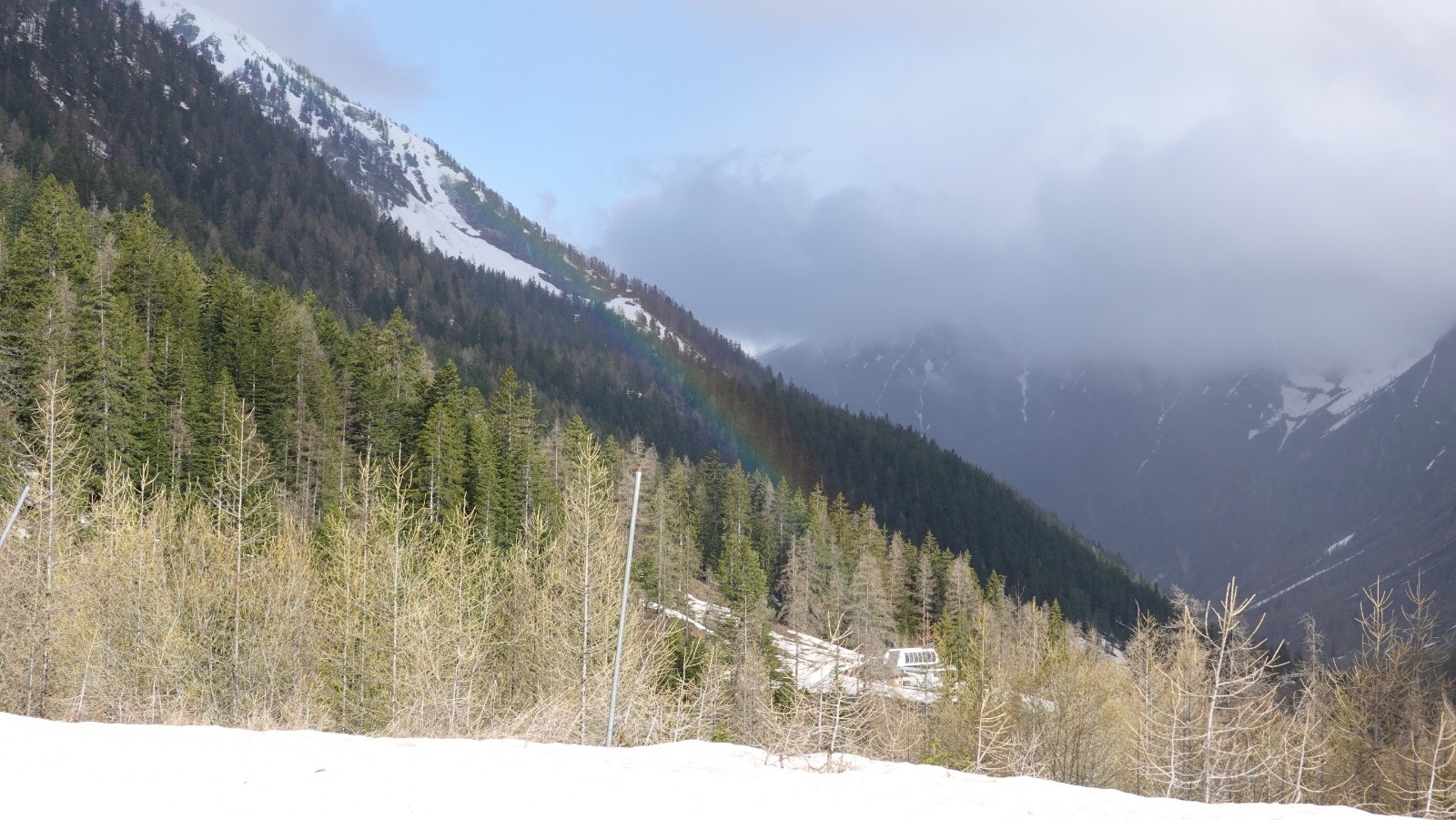 Un arc-en-ciel à notre départ