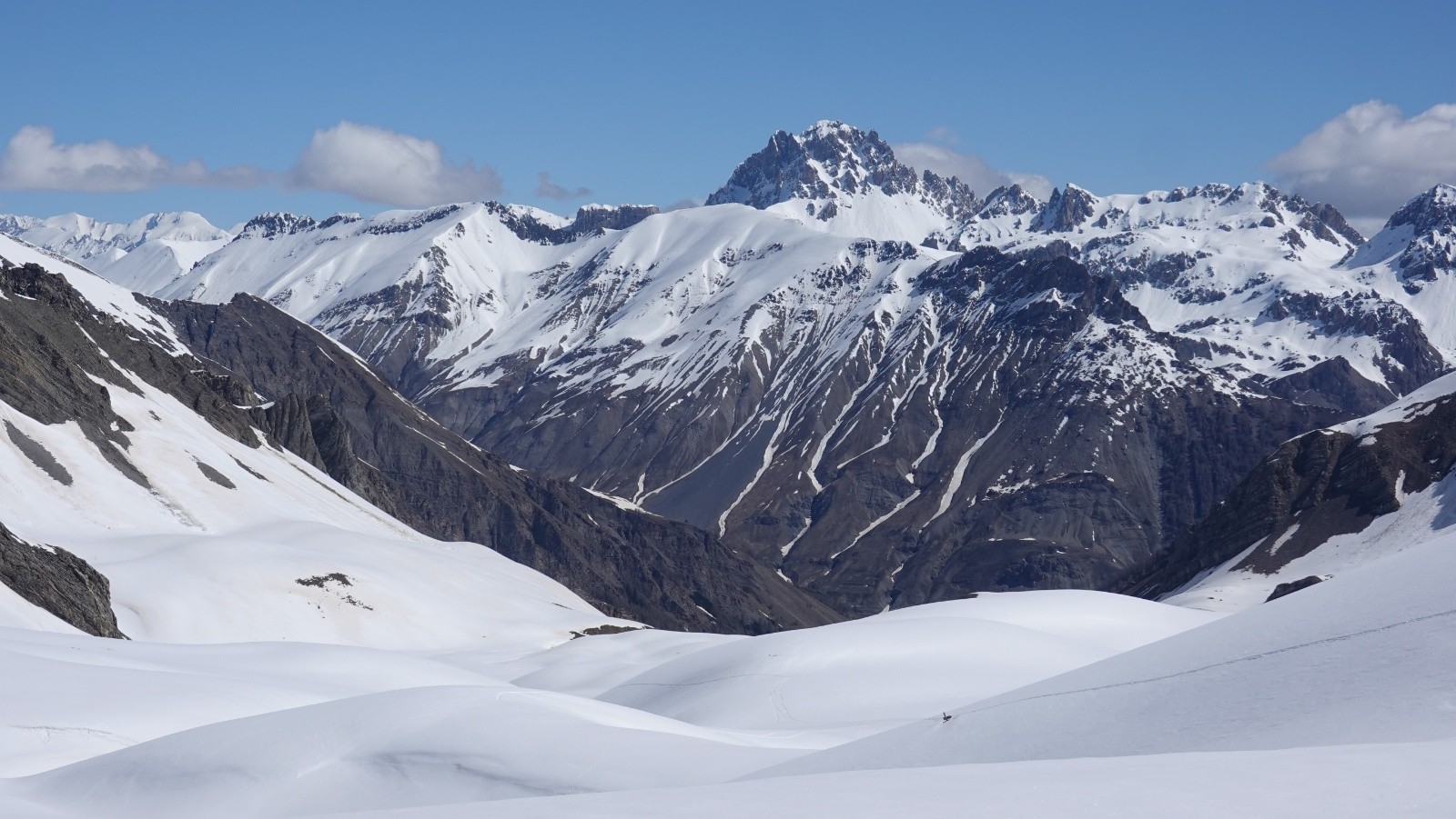 Panorama sur la Tête de Moïse depuis le Col de Pouriac