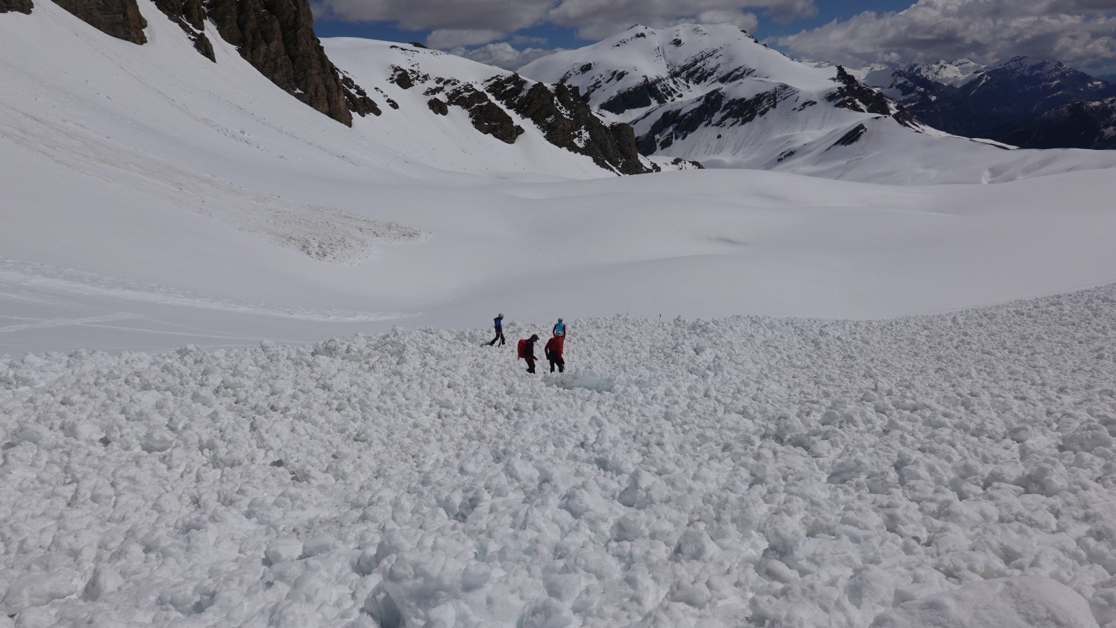 Le bas de la coulée