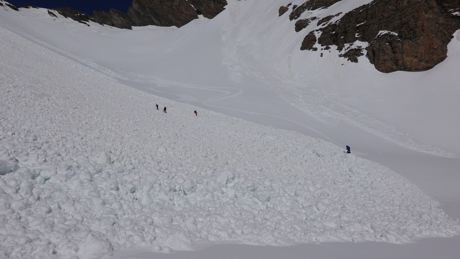 Le bas de la coulée