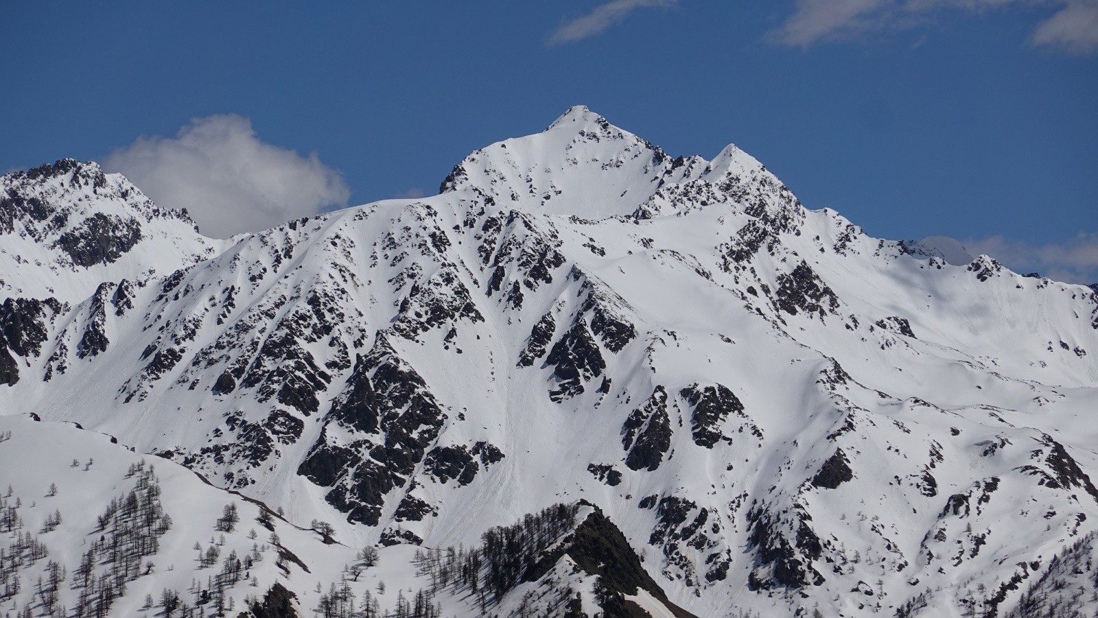 Panorama au téléobjectif sur le Claï supérieur