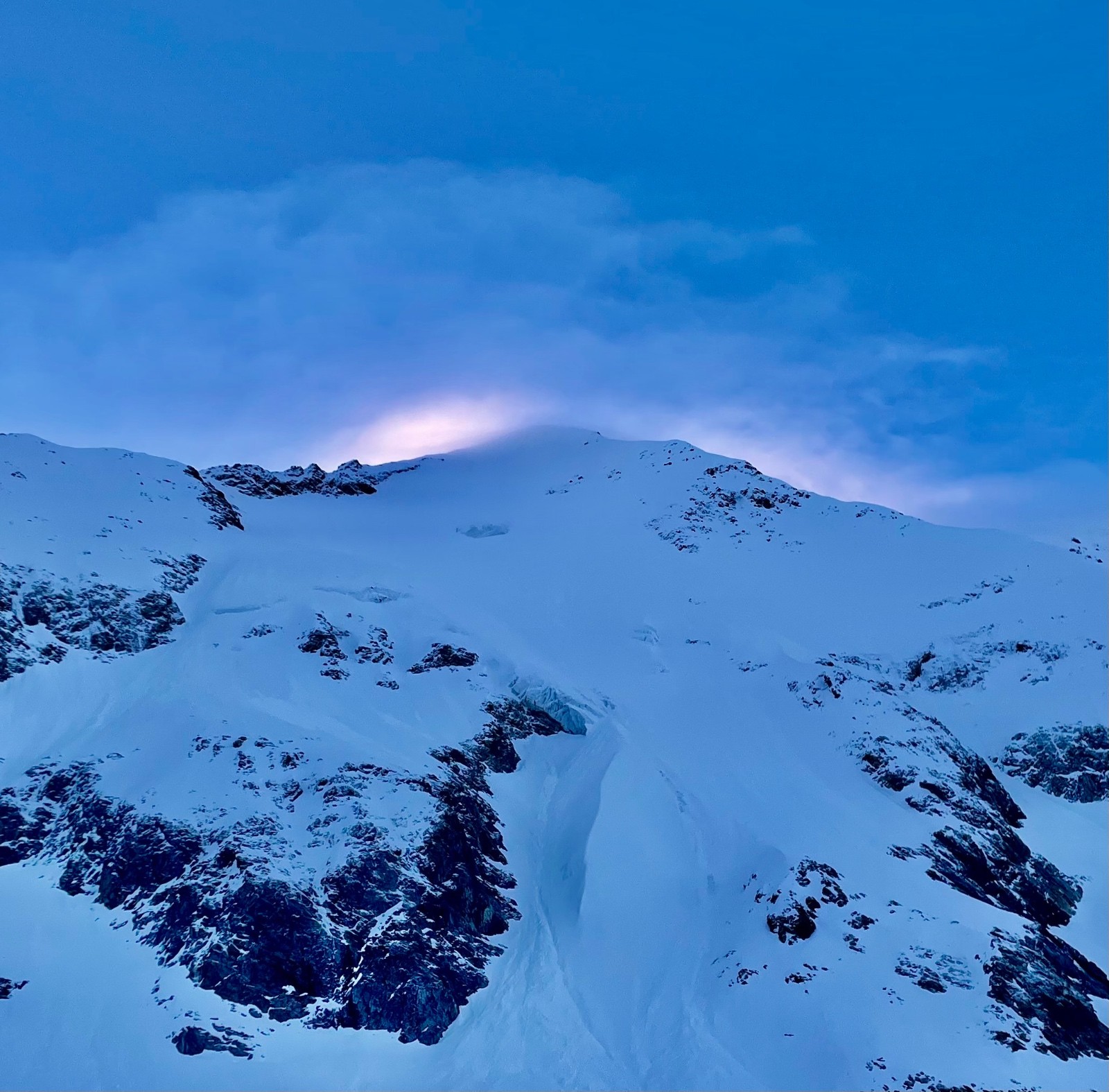 Lée blanche, blindue de neige 