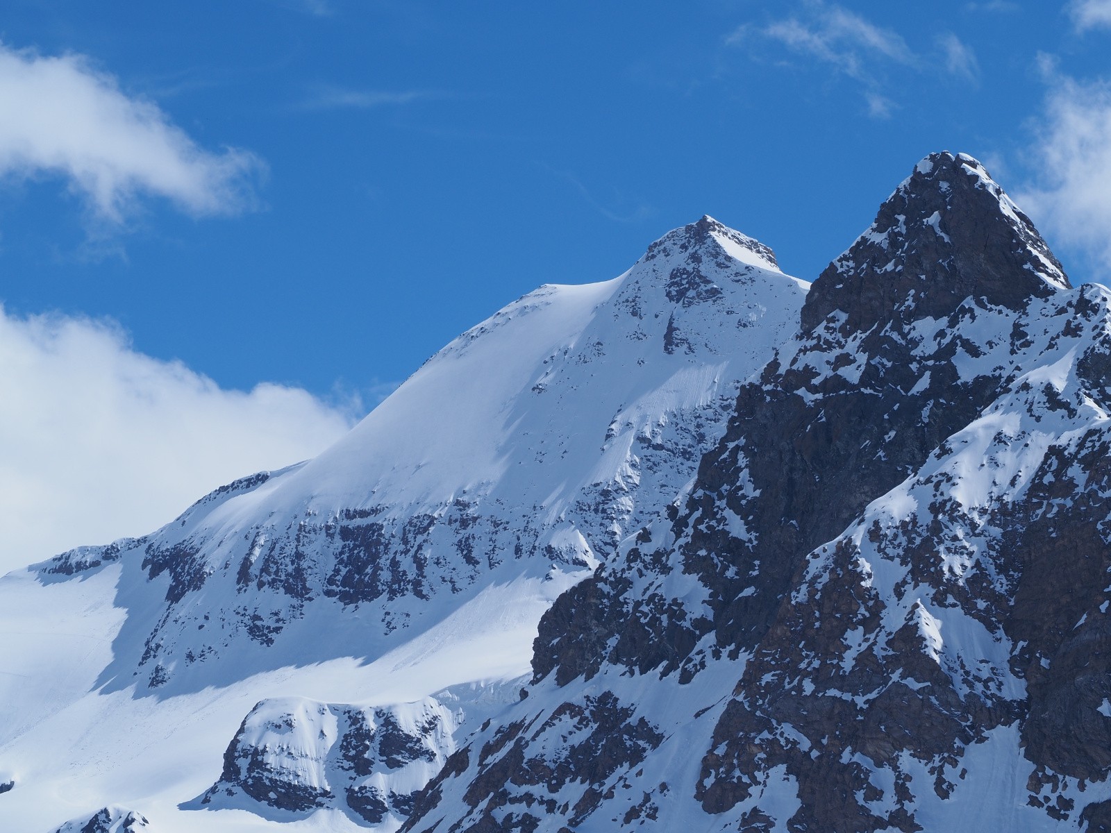 Face NE de l'Albaron vu du refuge