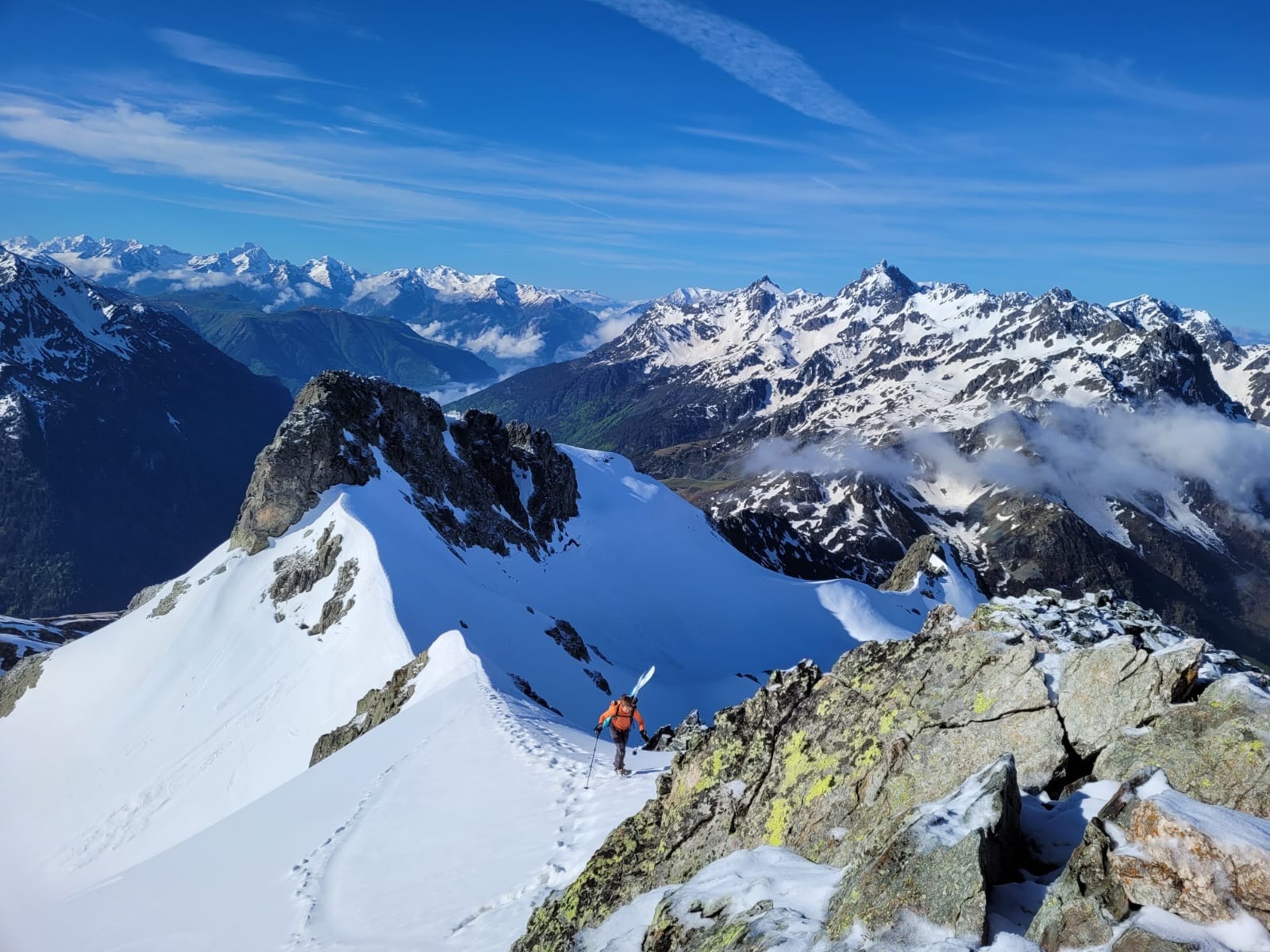 Arrivée à la dent du Pra 
