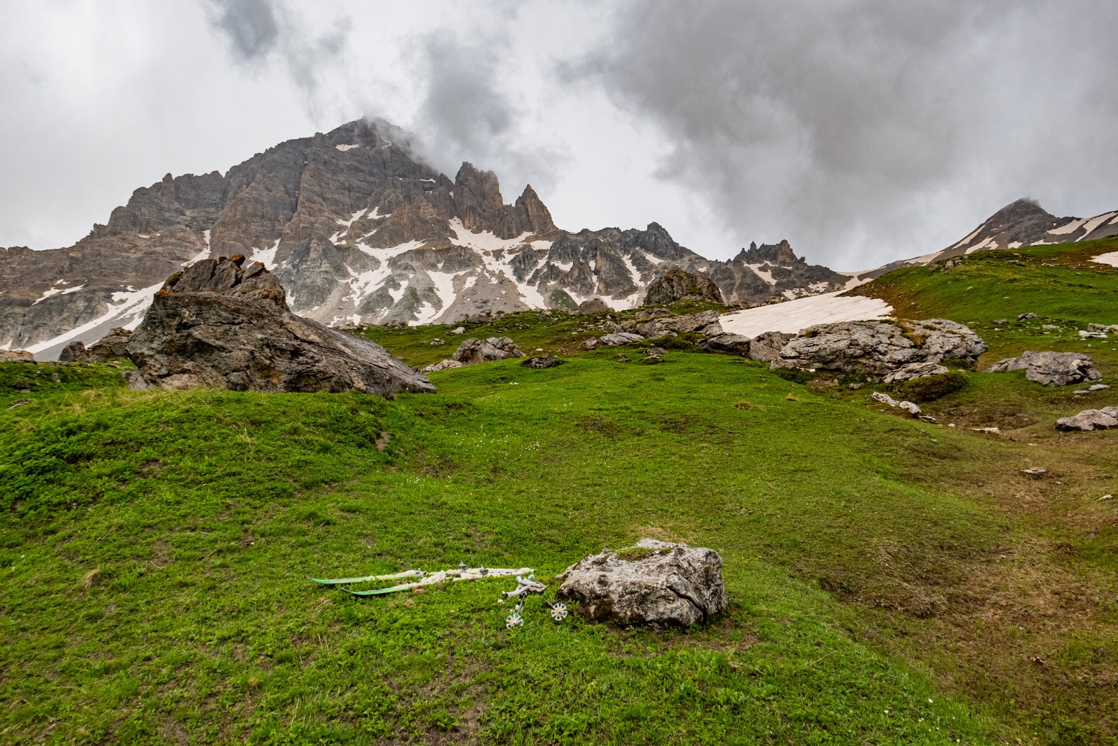 Fin du ski, sur l'herbe! 