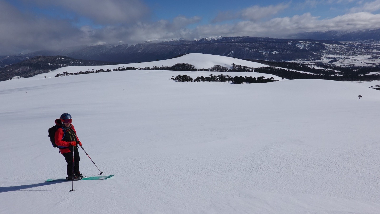 Le soleil est de retour pour notre première descente