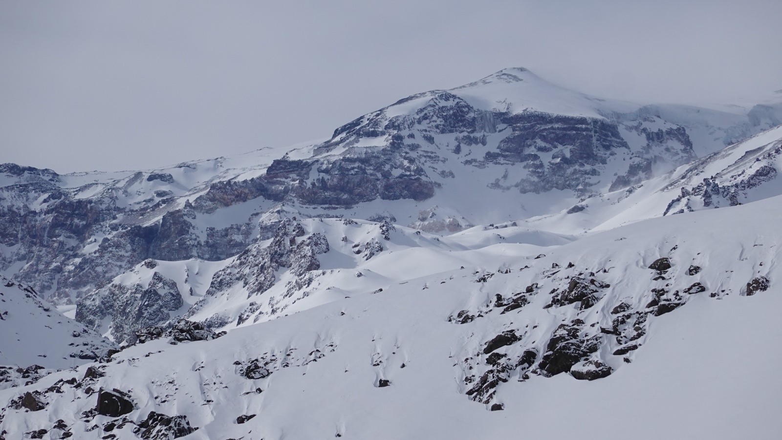 Le Cerro Marmolejo (6108m) pris au téléobjectif