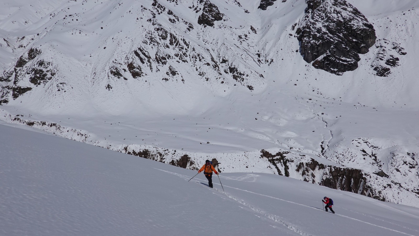 Seconde ascension : Didier à la trace