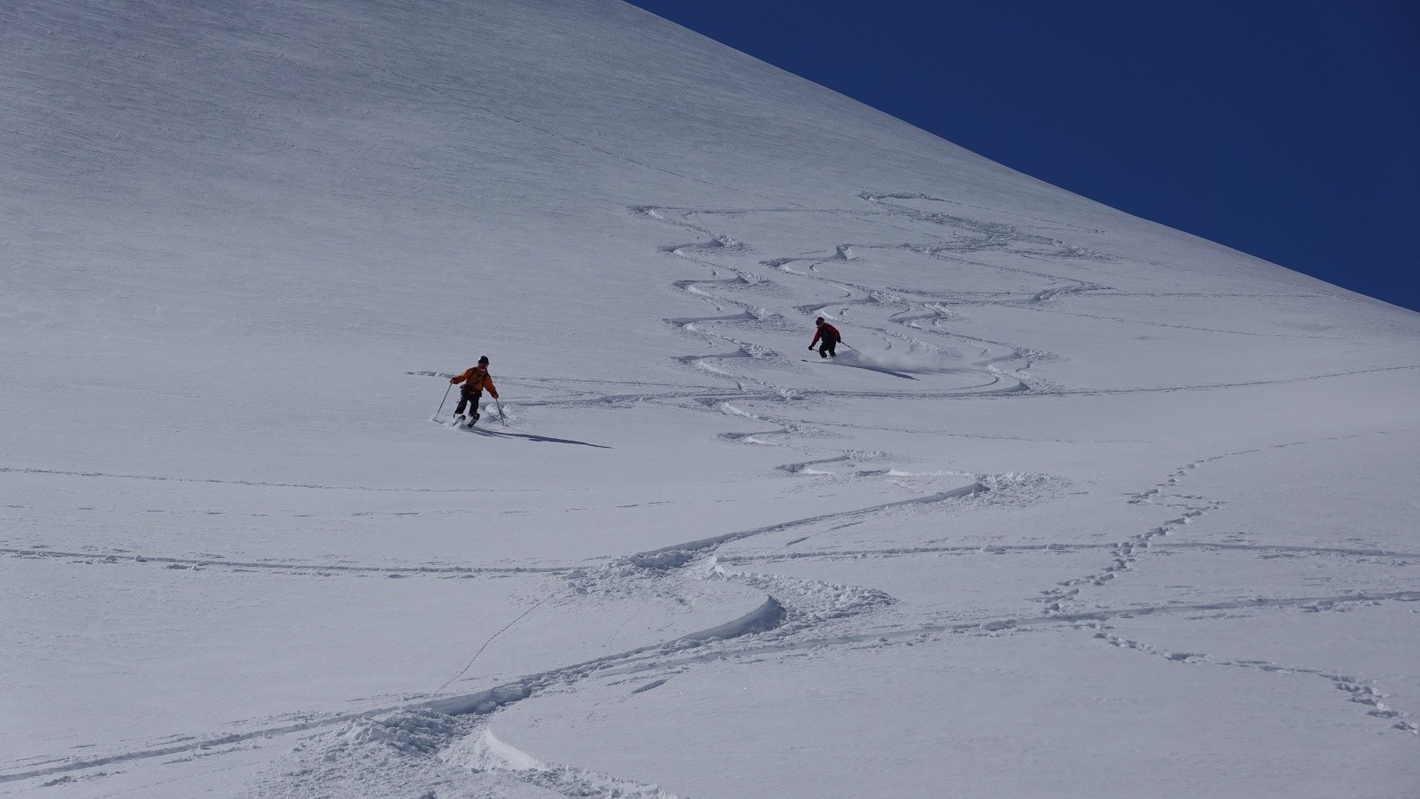 Notre première descente en excellente poudreuse