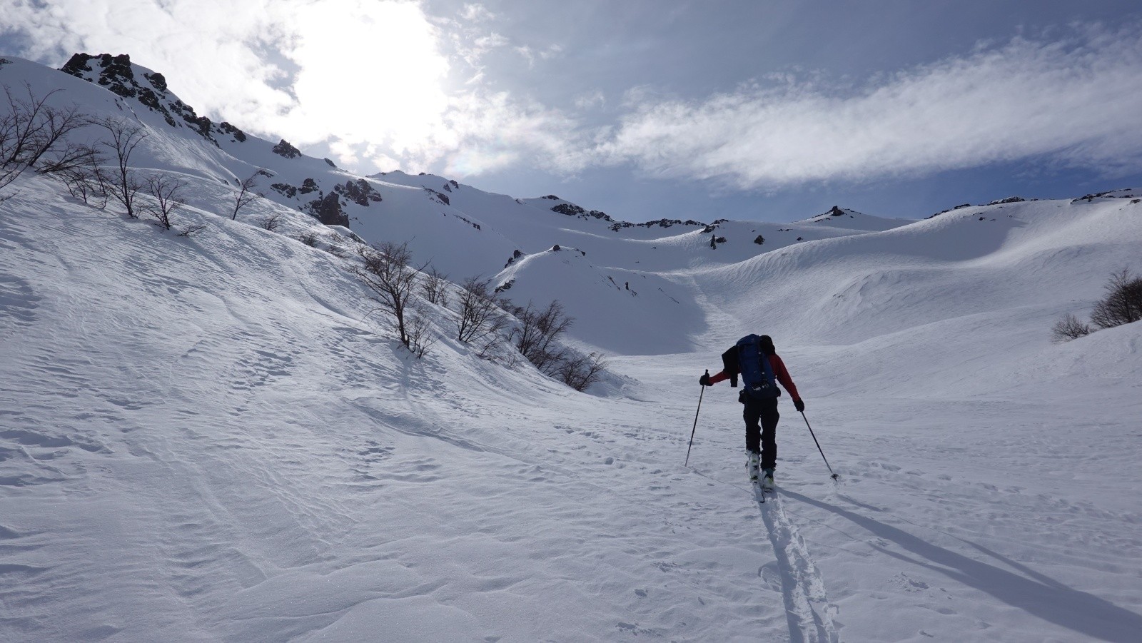 Daniel à la trace dans le Valle Hermoso