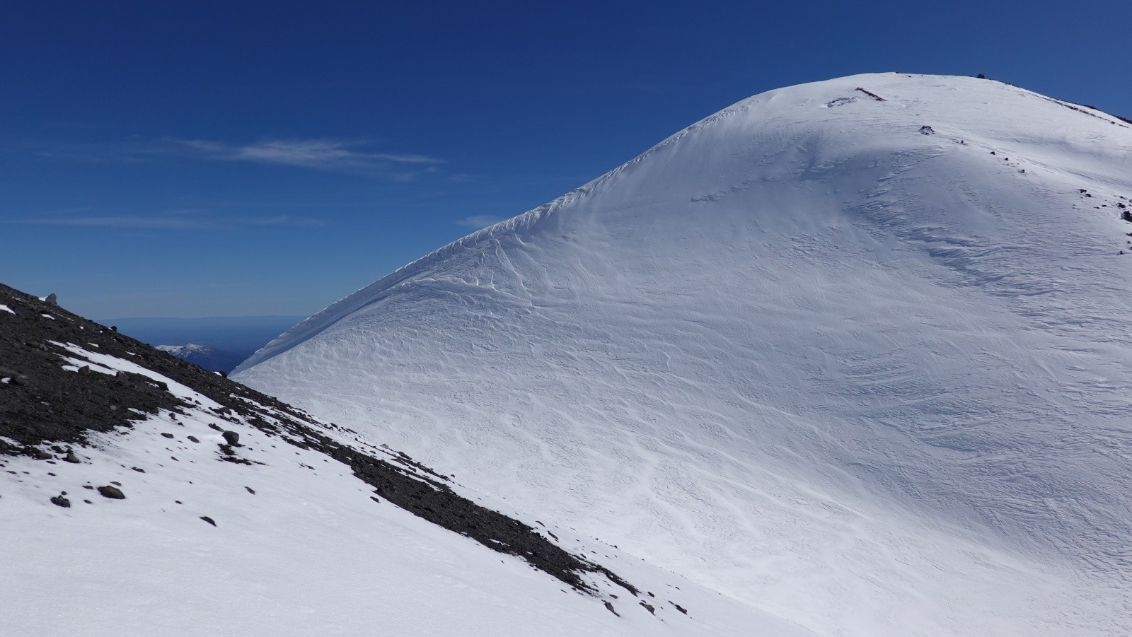 Le volcan Chillan Nuevo lors de l'ascension du Viejo