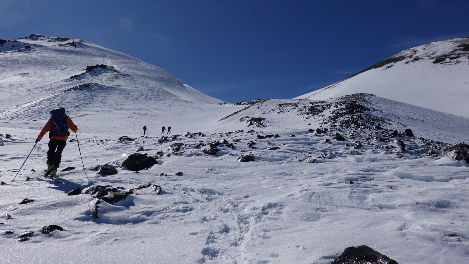 Les trois alpinistes qui monteront au Chillan Nuevo