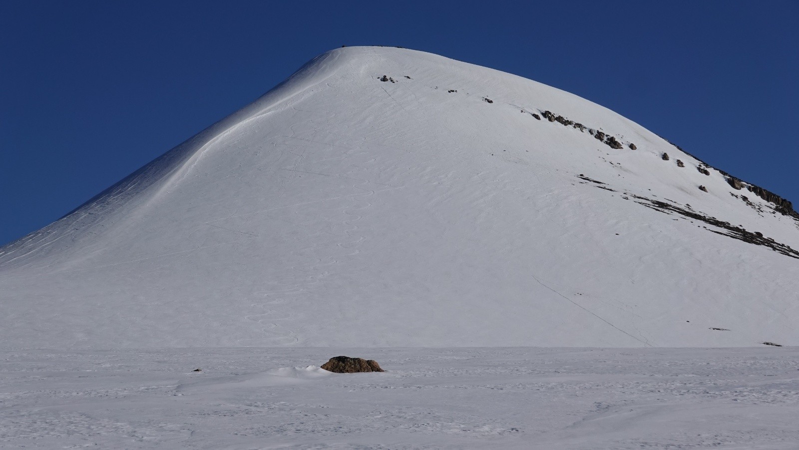 Traces de montée et descente de la Loma del Pliegue Tumbado