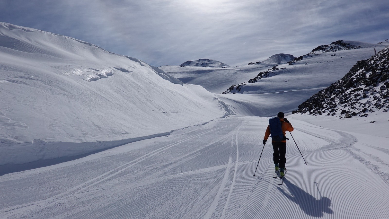 Montée agréable par les pistes peu fréquentées