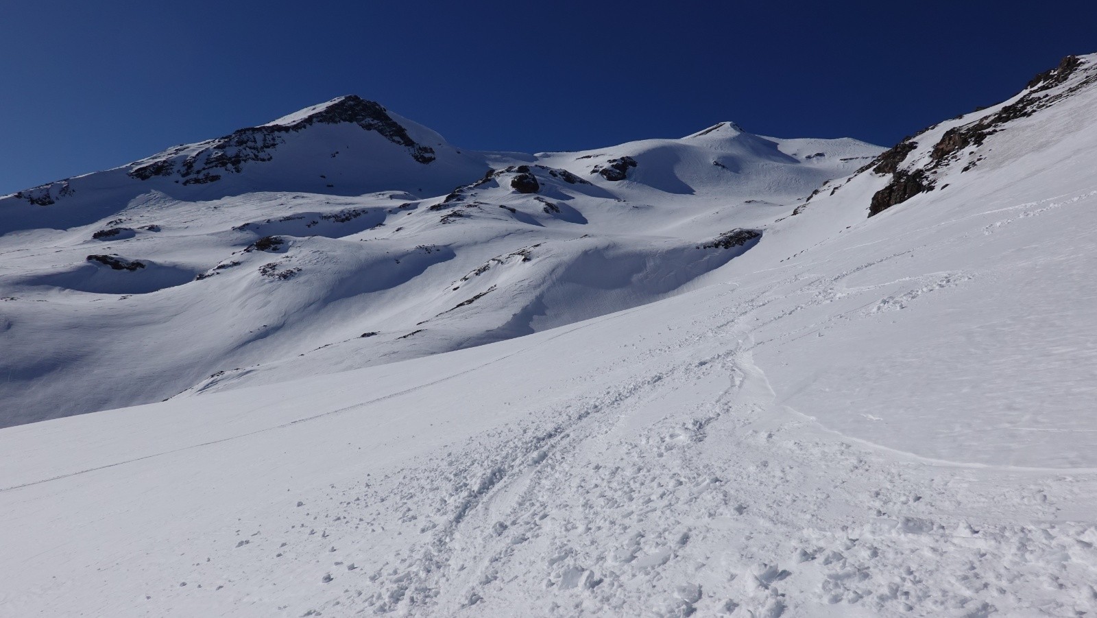 Vue globale de la descente