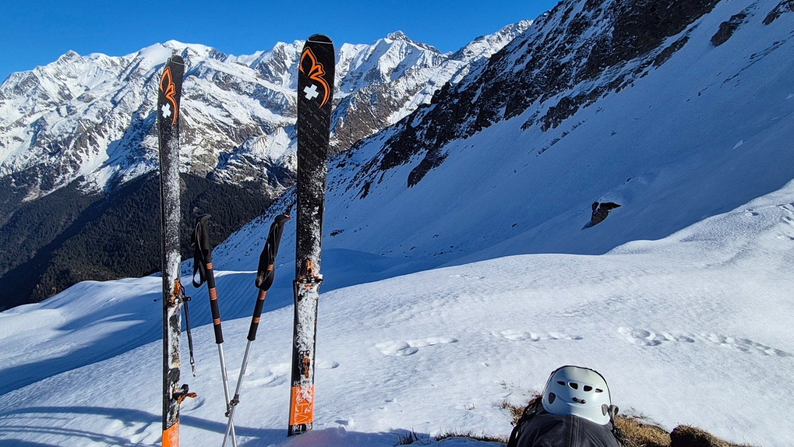  Sur la crête de Roselette. Belle moquette pour descendre 