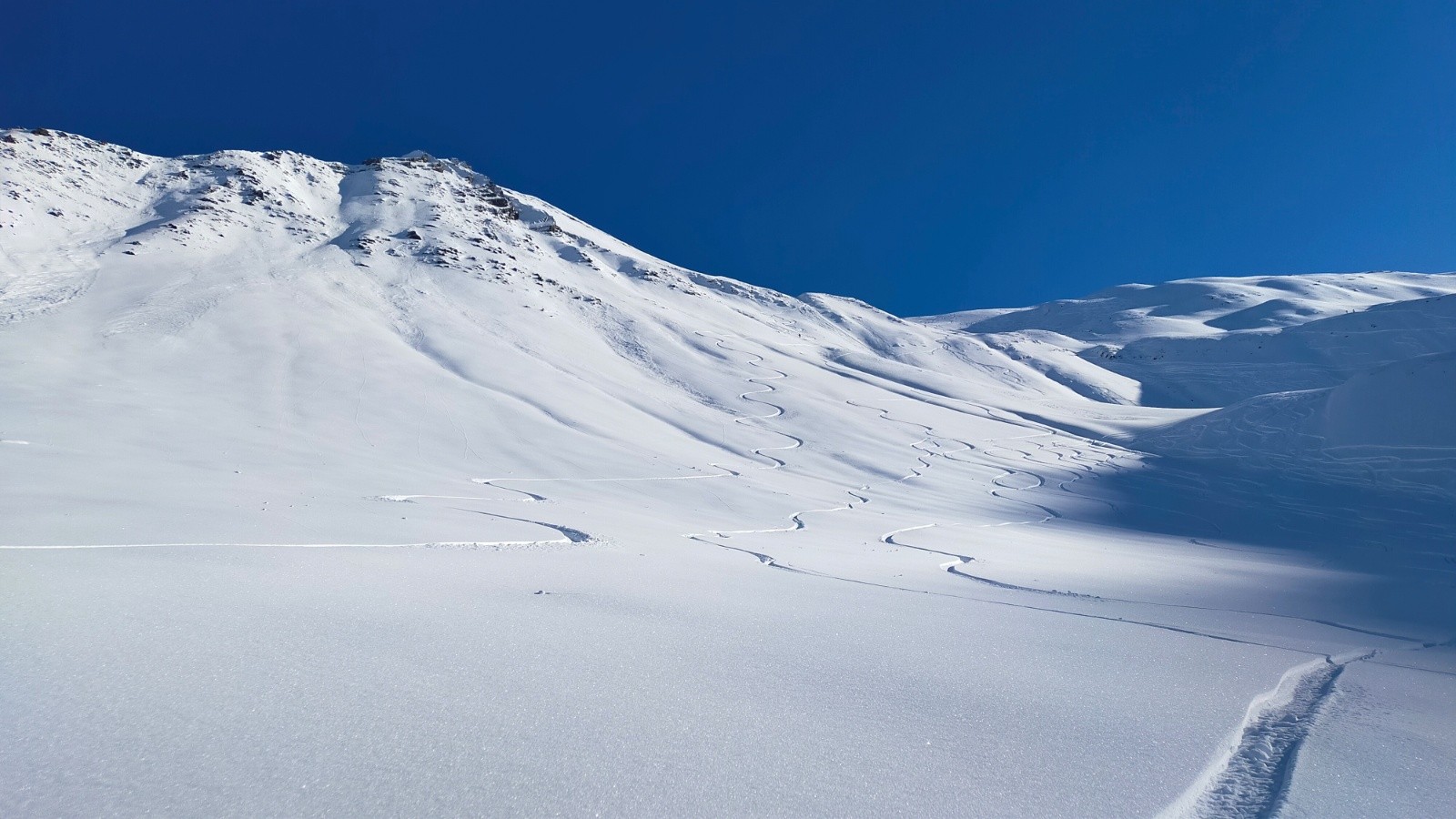 Vue d'ensemble de la descente 